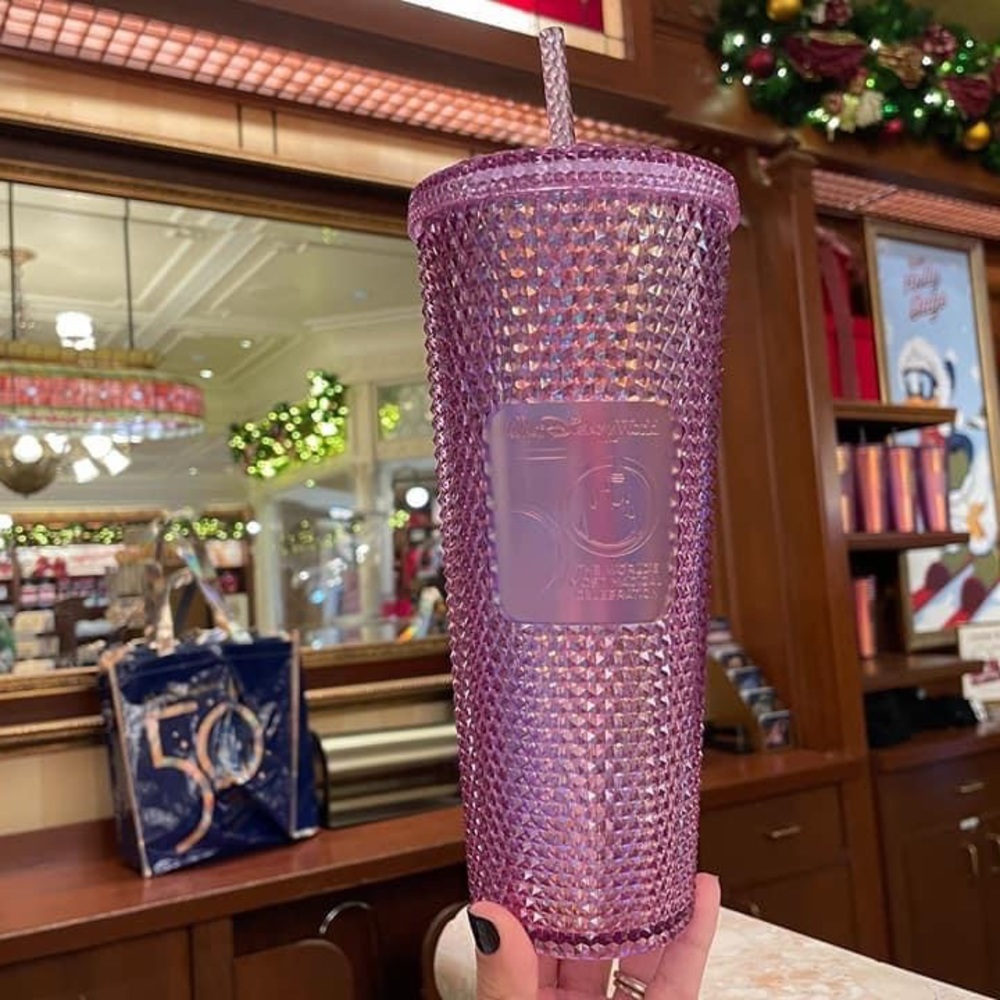 Walt Disney World 50th Anniversary Starbucks Pink Tumbler SOLD OUT